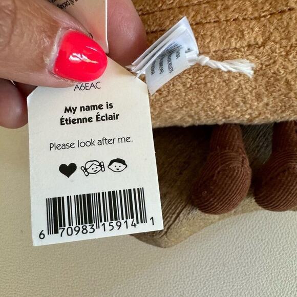 Jellycat Etienne Eclair NEW! Chocolate Eclair Amuseables FAST SHIP - Picture 7 of 7